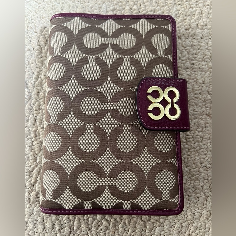 Coach Signature Collection Card Holder and wallet with Pen